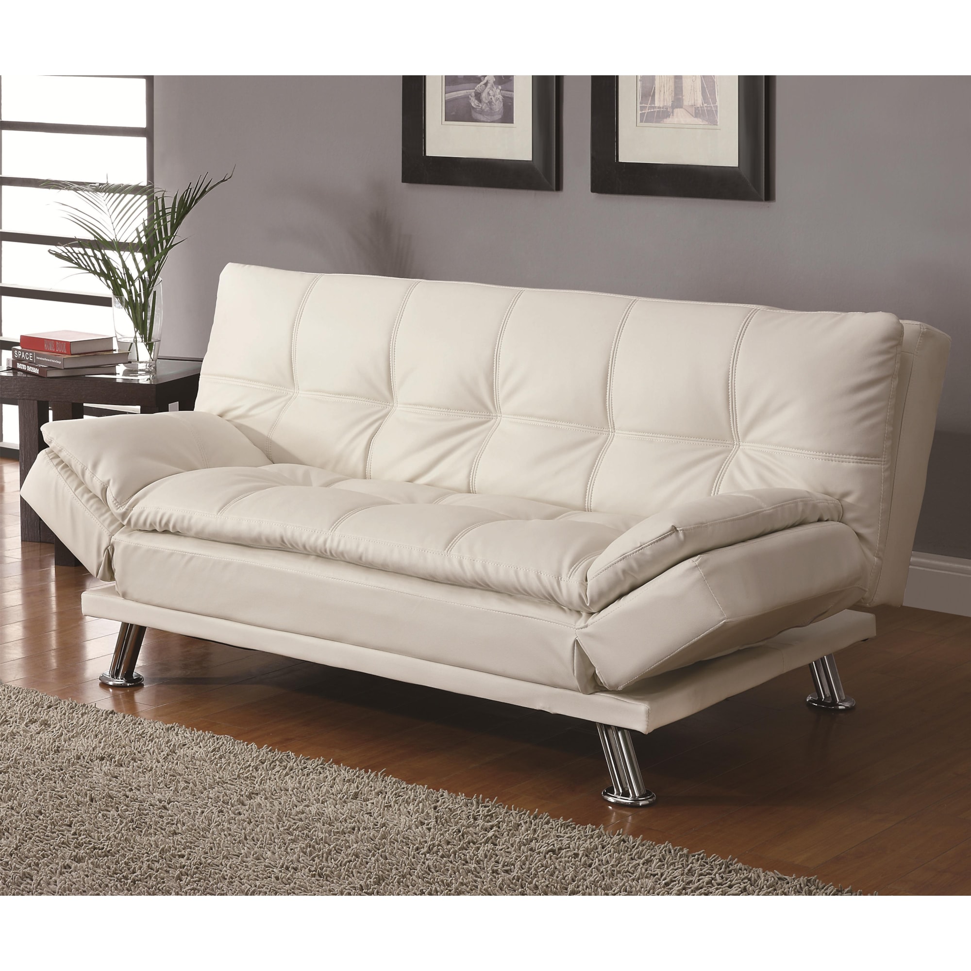 Coaster Sofa Beds and Futons 300291 Contemporary Styled Futon Sleeper